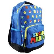 Super Mario - Logo and Icons - batoh školní - Children's Backpack