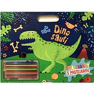 Dinosaurs - colouring pages with crayons - Colouring Book