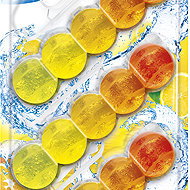 Dr. DEVIL Bicolour 5Ball Lemon Fresh 3 × 35 g - Toilet Block