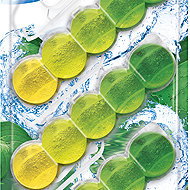 Dr. DEVIL Bicolour 5Ball Natur Fresh 3 × 35 g - Toilet Block