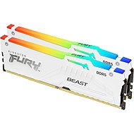 Kingston FURY 64GB KIT DDR5 6000MT/s CL30 Beast White RGB - RAM memória