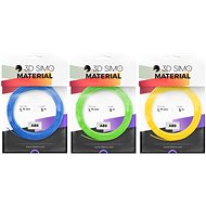 3DSimo Filament ABS - Blue, Green, Yellow - 3D Pen Filament