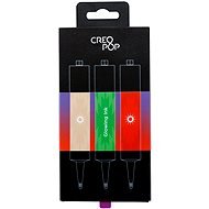 CreoPop Glow-in-the-Dark Ink - kristály, csillogó zöld, csillogó vörös - Tintapatron