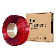 The Filament ReFill PETG 1.75mm Transparent Red 1kg - Filament