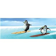 Bookmark Awesome Penguins on a snowboard - Bookmark