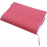 Book cover Polka dots on red: size 23,5 x adjustable cover width - Book Cover