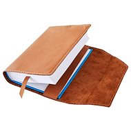 Book cover leather with bookmark Walnut - Book Cover