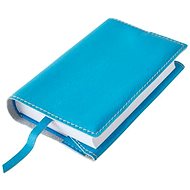 Leather book cover with bookmark Blue - Book Cover