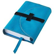 Leather book cover with buckle Blue - Book Cover