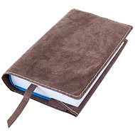 Book cover with bookmark D232 Brown XL - Book Cover
