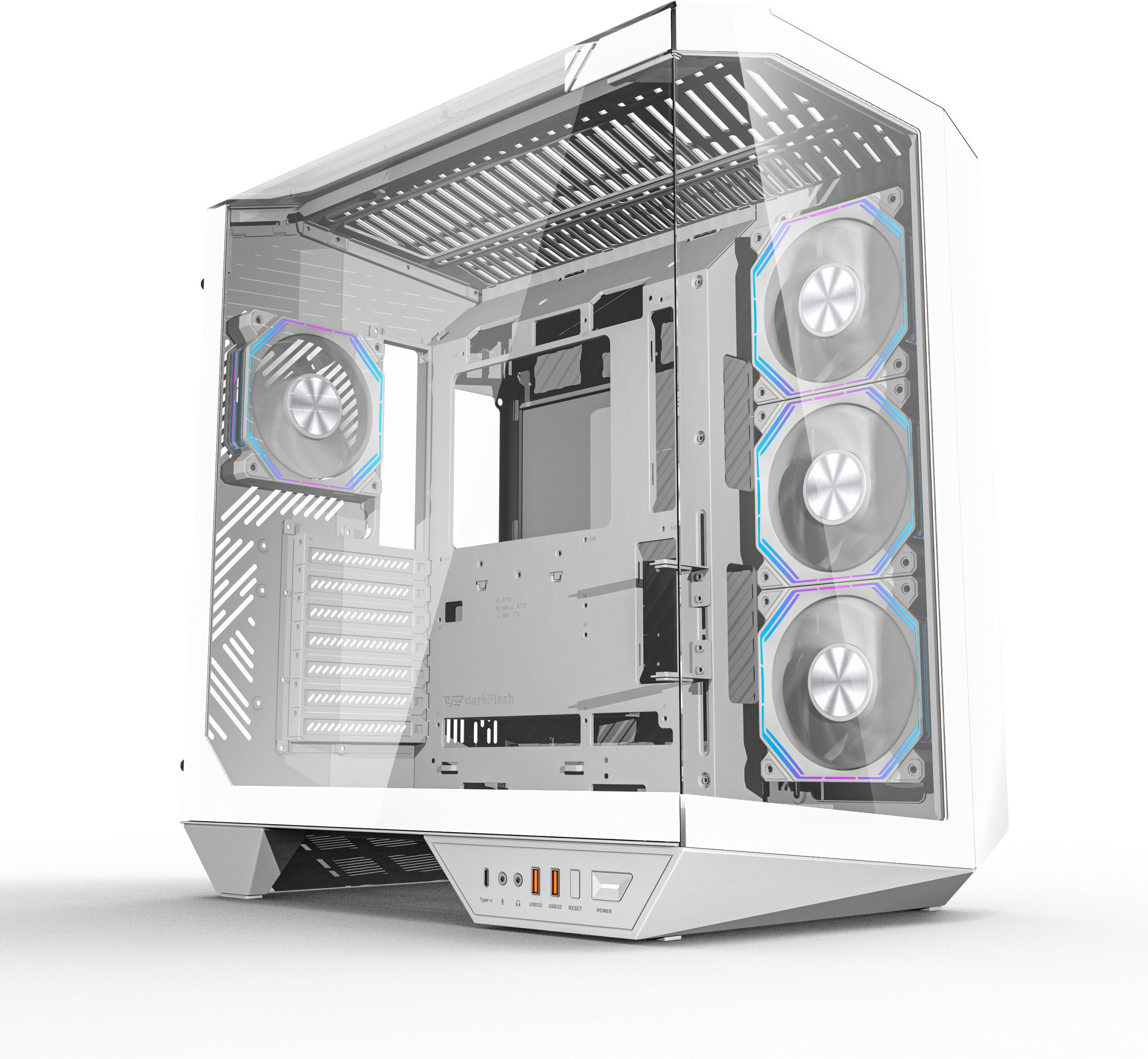 darkFlash DY470 White - PC-Gehäuse