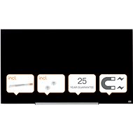 NOBO DIAMOND Glass 126x71.1cm black - Magnetic Board