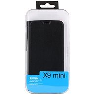 Doogee X9 Mini Flip Case + Glass Screen Protector Black - Phone Case