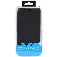 DOOGEE Y6/Y6C Flip Case + Screen Protector Glass Black  - Phone Case