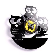 DISCOCLOCK 3 wise owls  - Wall Clock