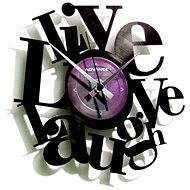 DISCOCLOCK Life, love, laughter  - Wall Clock