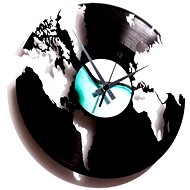 DISCOCLOCK Map of the World  - Wall Clock