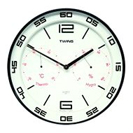  Twins 03 white  - Clock