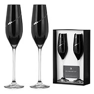 Diamante Silhouette City Black with Swarovski rhinestones 210ml 2pcs - Glass