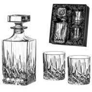 Diamante whiskey set Dorchester in satin packaging 1+2 - Whisky Set