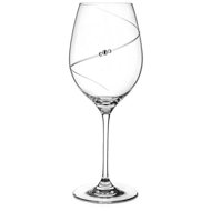 Diamante Silhouette City red wine glass with Swarovski crystals 470 ml 1 pc - Glass