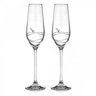 Diamante Champagne glass Venezia Epitome with Swarovski crystals 230 ml 2 pcs - Glass