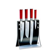 F. Dick Magnetic Dick Knife Stand with Red Spirit Knives - Knife Set