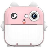 Leventi Instantný fotoaparát, mini termálna tlačiareň mačička, farba ružová - Instantný fotoaparát