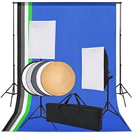 SHUMEE Professional photo studio set: 5 colour backgrounds and 2 softboxes - Photo Background