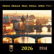 DIMART Prague 2026, bridges - Wall Calendar