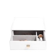 Stackers, Watch Box Pebble White Classic Accessory Drawer | white - Watch Box