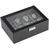 Stackers, Black 8 Piece Watch Box | black - Watch Box