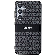 DKNY PC/TPU Repeat Pattern Tonal Stripe Back Cover for Samsung S24 Black - Phone Cover