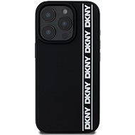 DKNY 3D Rubber Repeat Logo Line Back Cover for iPhone 16 Pro Max Black - Phone Cover
