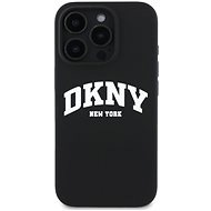 DKNY Liquid Silicone Arch Logo MagSafe Back Cover for iPhone 16 Pro Max Black - Phone Cover
