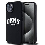 DKNY Liquid Arch Logo iPhone 11 fekete szilikon MagSafe tok - Telefon tok