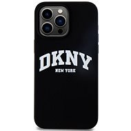 DKNY Liquid Silicone Arch Logo MagSafe Backcover für iPhone 15 Pro Max Black - Handyhülle