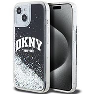 DKNY Liquid Glitter Arch Logo iPhone 11 fekete tok - Telefon tok