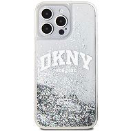 DKNY Liquid Glitter Arch Logo Zadní Kryt pro iPhone 15 Pro Max Transparent - Phone Cover