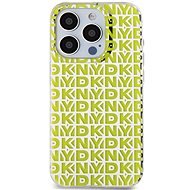 DKNY PC/TPU Repeat Pattern Zadní Kryt pro iPhone 15 Pro Yellow - Phone Cover