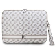 DKNY PU Leather Checkered Pattern and Stripe 15/16" Beige - Laptop Case