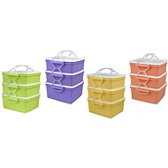 DK PLAST KOMBI 2 × 1,2 l + 1,4 l square - Snack Box