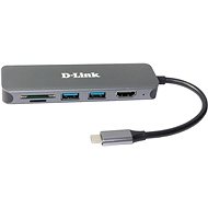 D-Link 6-IN-1 USB-C HUB W HDMI CARD READER/POWER DELIVERY - USB Hub