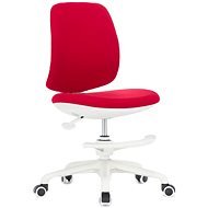 DALENOR Candy, textil, bílá podnož, červená - Gyerek íróasztal szék