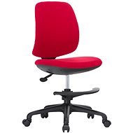 DALENOR Candy, textil, čierna podnož, červená - Detská stolička k písaciemu stolu