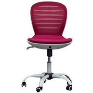 DALENOR Flexy, textil, bílá podnož, červená - Gyerek íróasztal szék