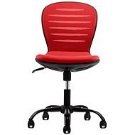 DALENOR Flexy, textil, černá podnož, červená - Gyerek íróasztal szék