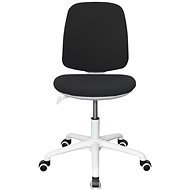 DALENOR Lucky, textil, bílá podnož, černá - Children’s Desk Chair