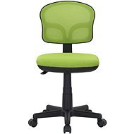 DALENOR Dětská židle Honey, textil, černá podnož / zelená - Office Chair