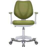 DALENOR Dětská židle Sweety, textil, bílá podnož / zelená - Irodaszék